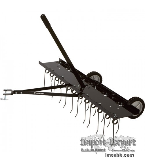 Strongway Tow-Behind Dethatcher - 24 Spring Steel Tines, 48in.W