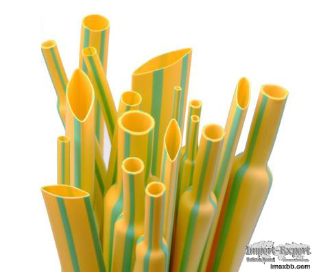 Yellow green heat shrinkable tube 