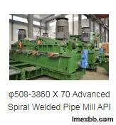 Carbon Steel Circle Spiral Welded Pipe Mill Machine