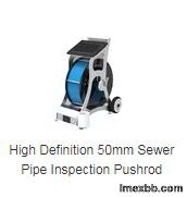High Definition 50mm Sewer Pipe Inspection Pushrod Camera