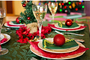 Christmas Green Tablecloth