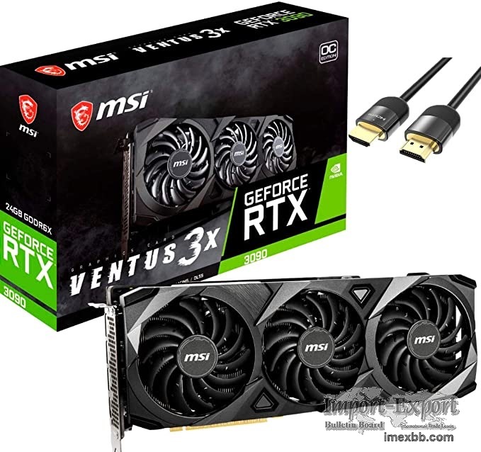 MSI Ventus 3X GeForce RTX 3090 OC Graphics Card 24GB GDRR6X PCIe 4.0 x 16 R