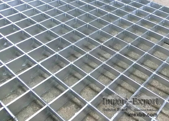 Anti Skid Q345 Welded Steel Grating 1250mm Width Hot Dip Galvanized