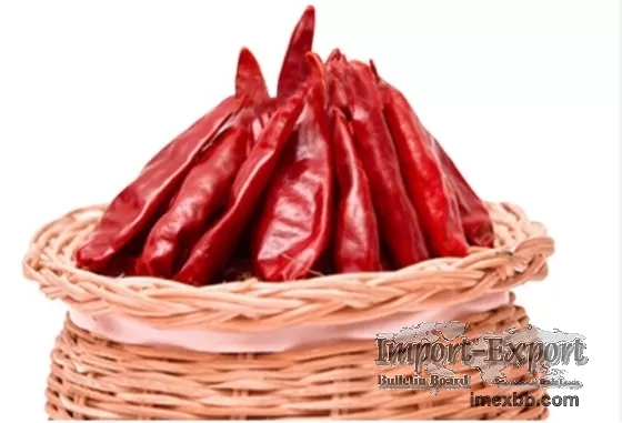 Air Dried Tianjin Red Chilies Block Chinese Dried Chili Peppers 12% Moistur