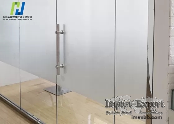 Bathroom Satin Etched Tempered Glass Frosted Shower Door Glass