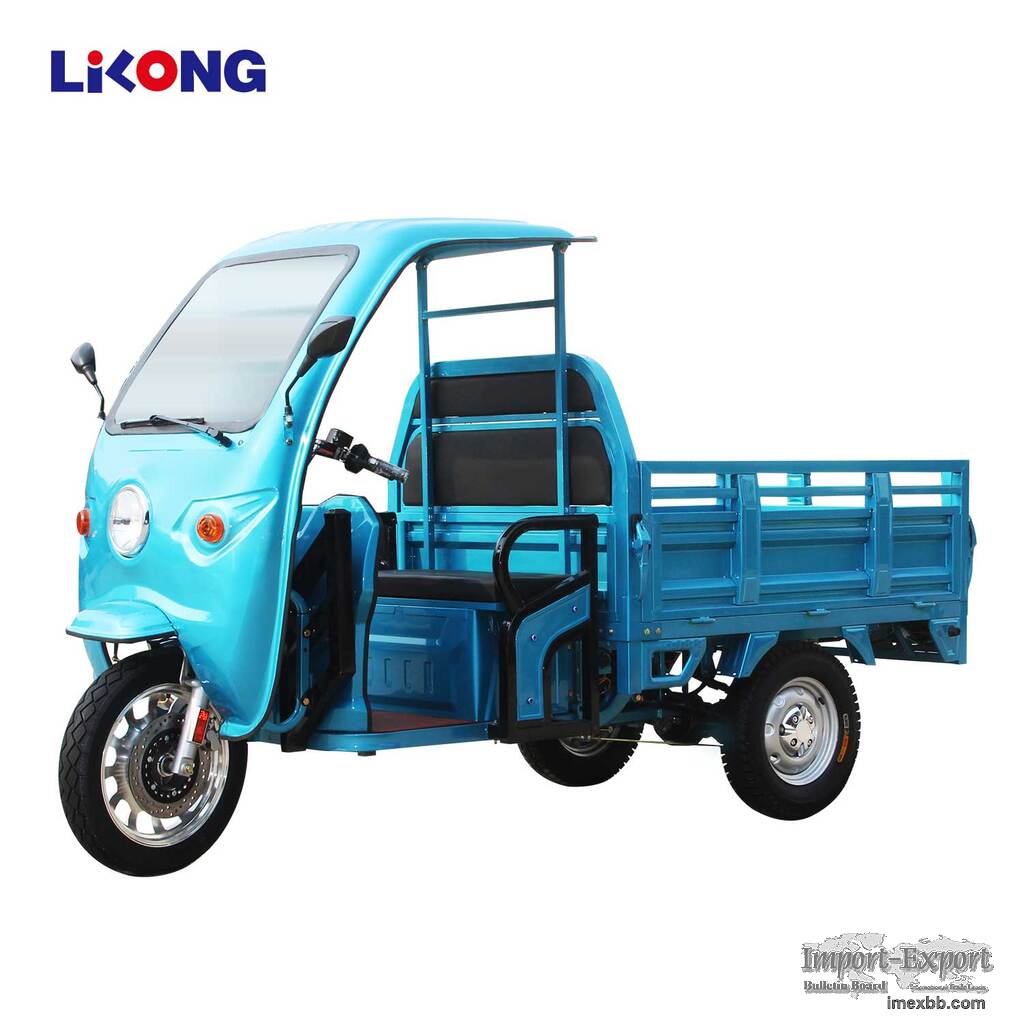 Lilong EEC Certificated Cargo Electric Tricycle Rain Shield Rain Cover 3 Wh