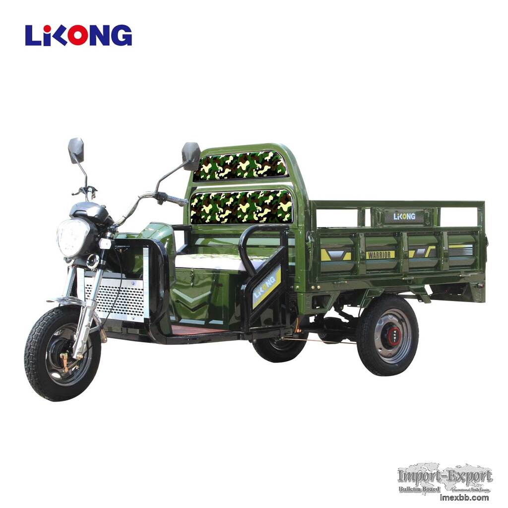 Powerful Climbing Ability Electric Cargo Tricycle with 1000W Motor Model E-