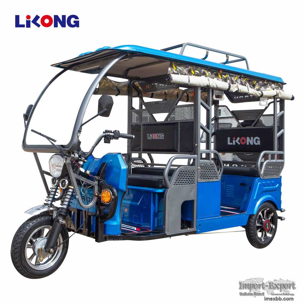 Lilong Hot Sale Indian Passenger Electric Auto Rickshaw Three Wheel Motorcy