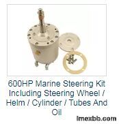 600HP Marine Steering Kit Including Steering Wheel / Helm / Cylinder / Tube