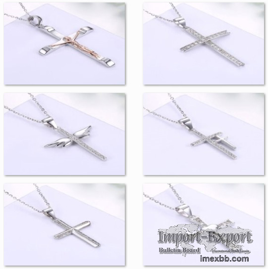 925 sterling silver necklace cross necklace for men and women