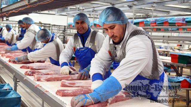 Wholesale of pork meat and other pork cuts directly from plant