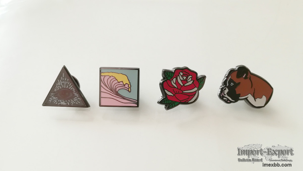 Custom Metal Hard Enamel Badge Lapels Pins with Paper Cards