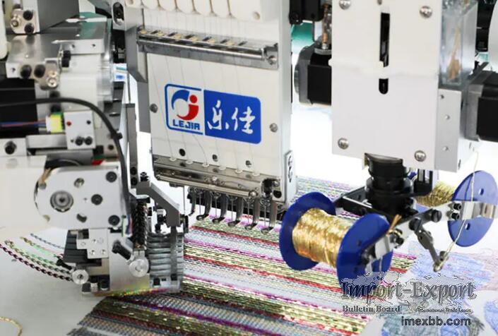 LJ-618+18 Multi-function coiling/taping embroidery machine with sequin devi