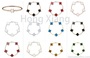 Various colors of four-leaf clover bracelets hot selling fashion bracelets