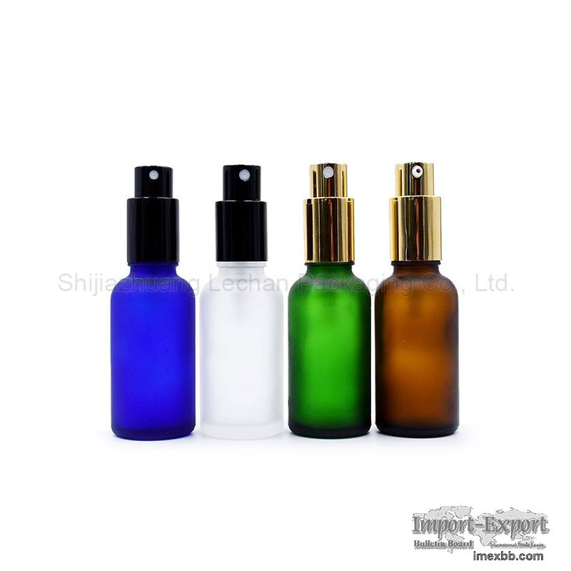 Customized Amber Green Blue Clear Glass Dropper Bottles