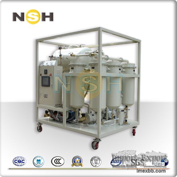 Turbine oil vacuum purifier and centrifugal combination plant