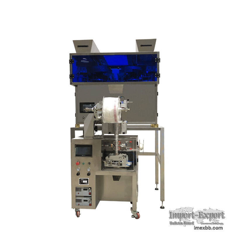 Automatic Pyramid Tea Bag Packing Machine With Thread and Tag