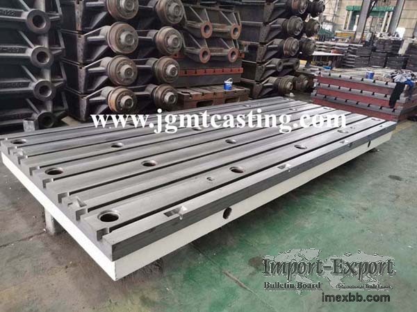 Cast iron T slots clamping platform