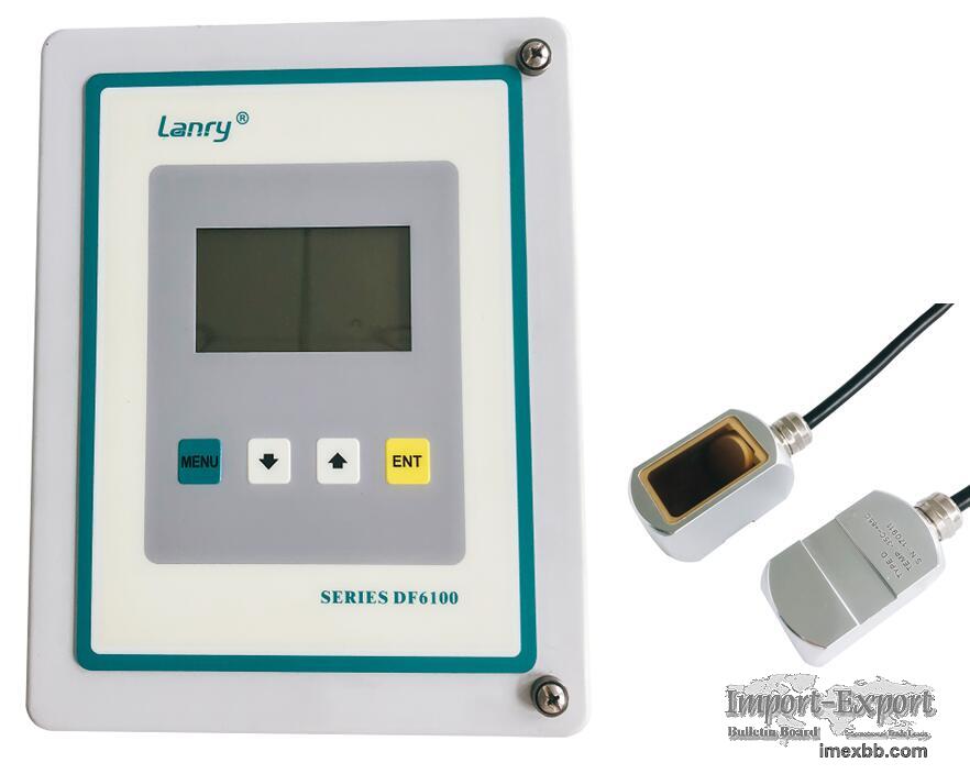 Clamp on ultrasonic flow meter for dirty water