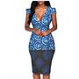 New style African ethnic wax printing cotton plus size fashion dress