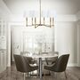 Brushed Brass Pendant Lamp Mid Century Modern Chandelier Lighting Gold Sput