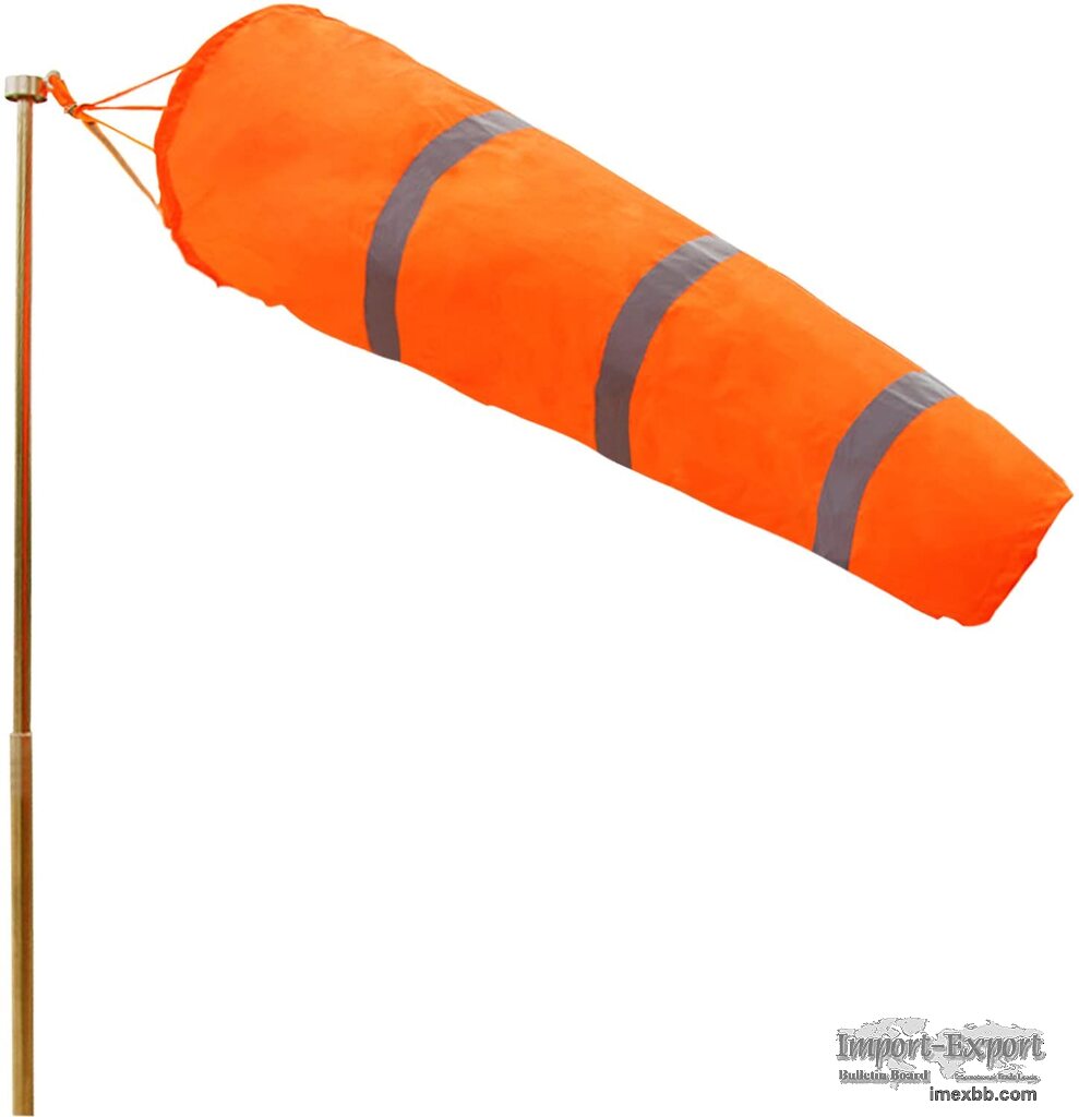 Waterproof Industry Use Orange Reflective High Visibility Windsocks