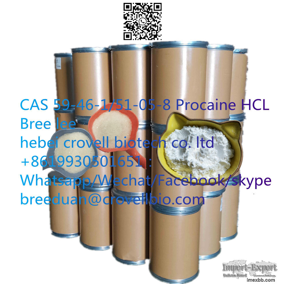  Manufacture suppllier CAS 59-46-1/51-05-8 Procaine HCL with Fast and safet