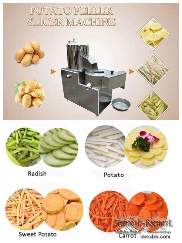 Potato Peeler and Slicer Machine