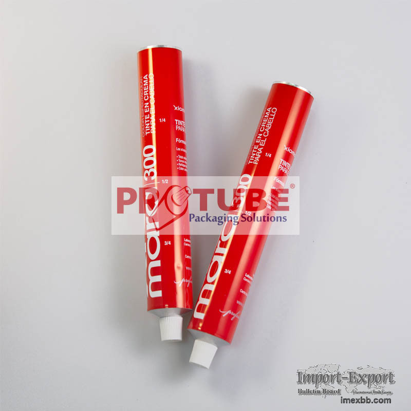 hair colorant cream aluminum packaging tube