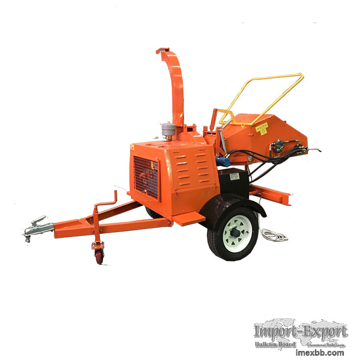 40hp 20CM diamter log wood mobile wood chipper