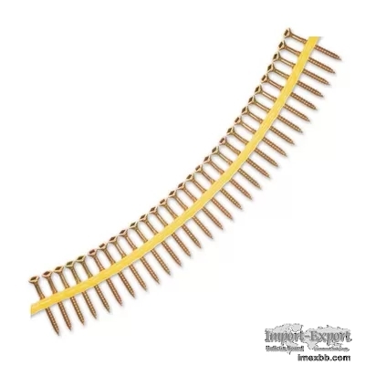 Type 17 W/Nibs Wood Deck Screw Plastic Collated CSK Head Screw #8 X 1-3/4in