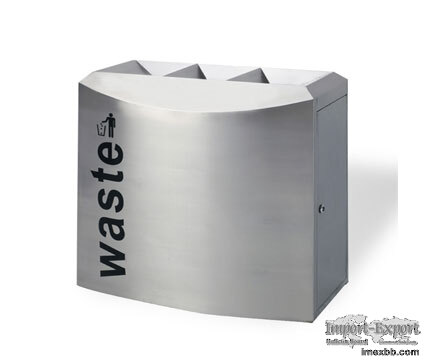 MAX-HB301 Airport Project Large Garbage Stainless Steel Receptacles Indoor 