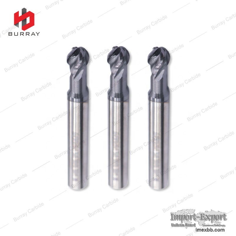 4 Flute Spherical Coating Milling Cutter for Processing Steel, Cast Iron
