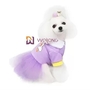 Sweet Candy Colored Dog Party Dress Pet Clothing CVC Jersey 180G With Spark