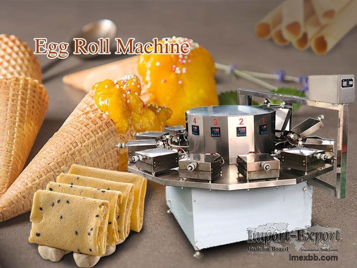 Waffle Egg Roll Maker Machine  Ice Cream Waffle Cones & Biscuit Rolls Maki