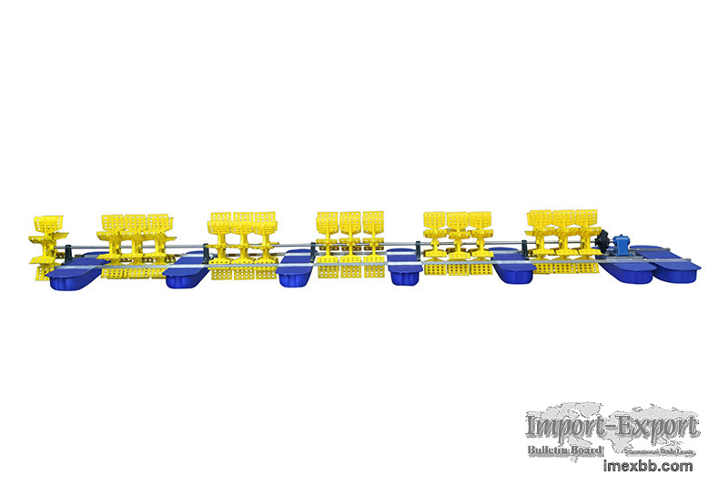 Multi impeller paddle wheel aerator drove by diesel