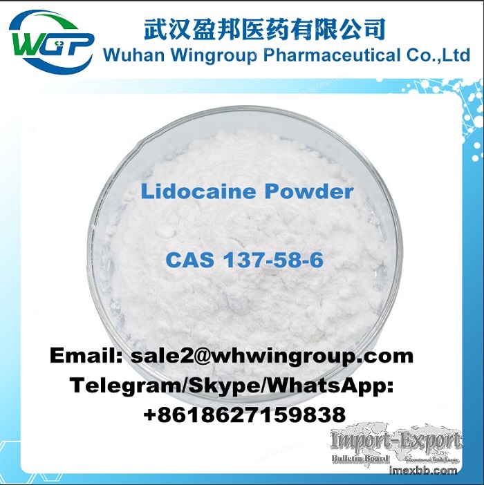 100% Customs Clearnace Lidocaine CAS 137-58-6 with High Quality for Sale