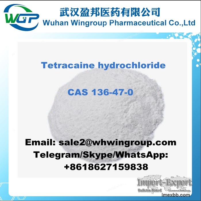 Buy High Quality Tetracaine hydrochloride CAS 136-47-0 in Large Stock 