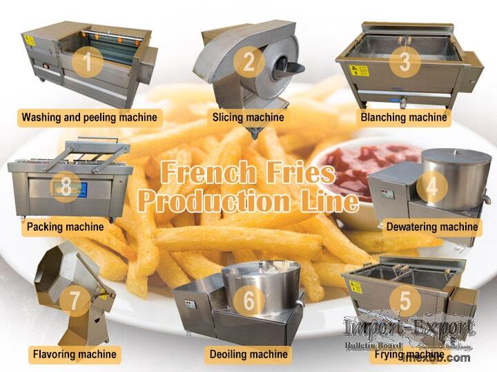 French Fries Processing Machine  French Fries Making Machine