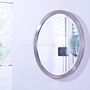 Metal Framed Wall Mounted Round Mirror