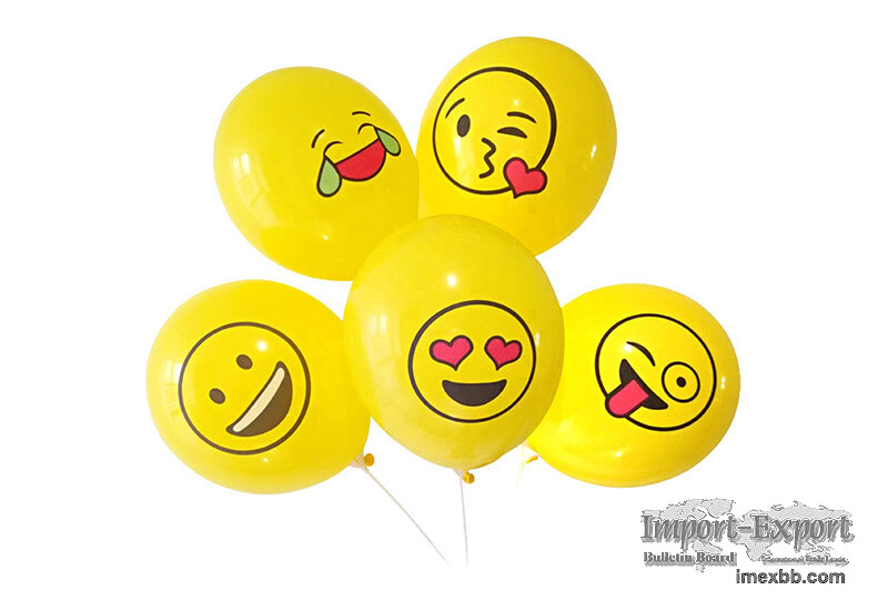 Custom Emoji Latex Balloon