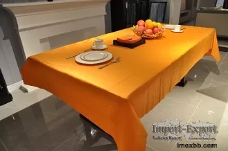 51gsm Disposable Paper Table Covers , SGS 3Ply Orange Paper Tablecloth For 