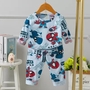 Comfortable Kids Pyjama Set Long Sleeve 58cm Hipline 5% Spandex For 3 years