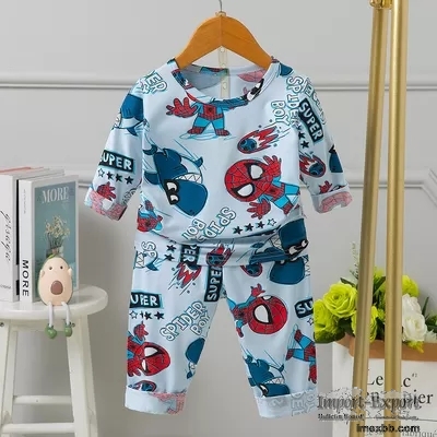 Comfortable Kids Pyjama Set Long Sleeve 58cm Hipline 5% Spandex For 3 years