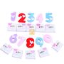 Wholesale Unique Love Heart Printed Birthday Numbers Candles 