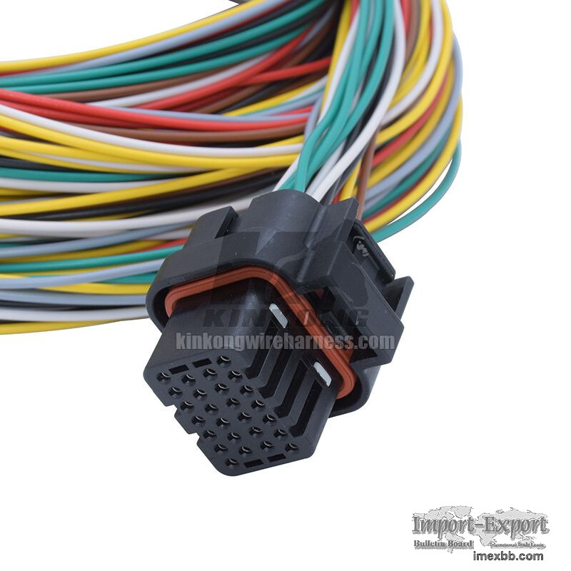 wire harness assembly with amp connector