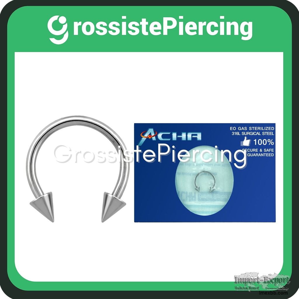 Bijoux piercing stériles