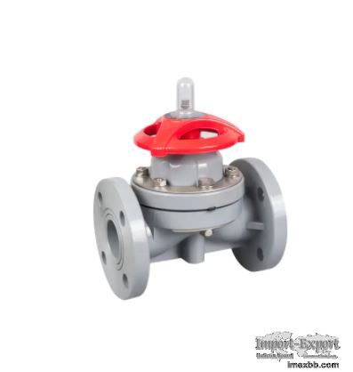 CPVC WEIR FLANGED DIAPHRAGM VALVE