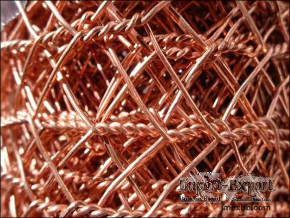 Copper Hexagonal Chicken Wire Mesh