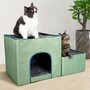 2022 New fashion Grey pet cat dog bed supplies wholesales folding cat bed